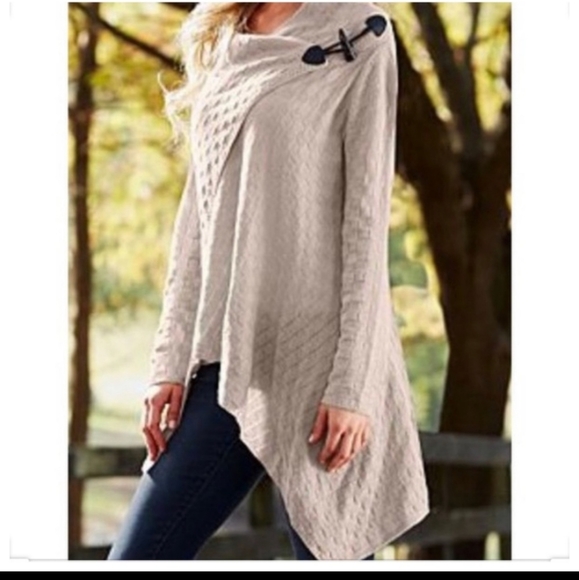 VENUS Sweaters - Gorgeous Venus waffle knit cardigan / wrap.